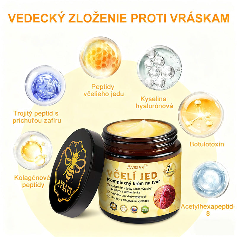 ❤️❤️𝐀𝐕𝐒𝐀𝐕𝐒™ Комплексен крем с пчелна отрова - ПОСЛЕДЕН ДЕН: 𝟖𝟎% отстъпка! (отпусната кожа, фини бръчки, загуба на стегнатост, плосък бюст, отпуснати ханша и други)
